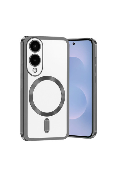 eco port غطاء سامسونج جالاكسي إس 25 إيدج كروس ماجنيتيك سيف - رمادي تيتاني