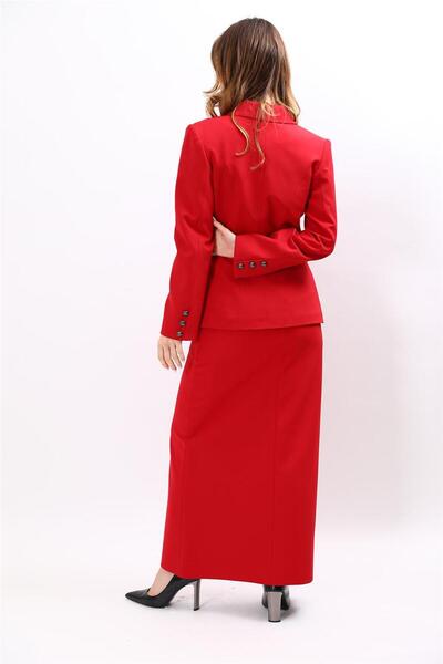 ÖNDER ÖZSOY Men's Lapel Asymmetrical Double-Breasted Jacket & Women's Long Be...