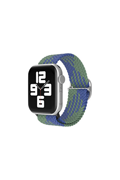 eco port ساعة بحزام 38 ملم - أخضر-أزرق داكن