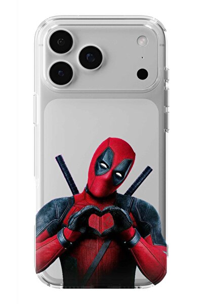 Multitronic حافظة شفافة مطبوعة بتصميم ديدبول متوافقة مع هاتف iPhone 17 Pro Max