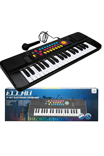 YıldızDükkan Kutulu Mikrofonlu Elektronik Org 37 Tuşlu Eğitici Eğlenceli Oyun...