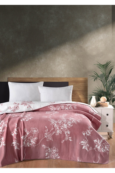 Sivalde Βαμβακερή διπλή κουβέρτα Rosella |   Τριαντάφυλλο, 200x220 εκ.