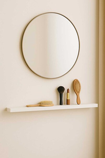 yankı-byeg 100 Cm Mat Beyaz Mdf Gizli Montaj Duvar Rafı