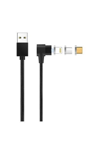 SOHO Cablu de date sau încărcare magnetic 3 în 1 Micro USB, Tip-C, Lightning,...