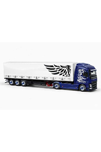 MYTOY Scania, Volvo Model Oyuncak Tır – 46 cm Uzunluk, Hareketli Dorse, 12 Te...