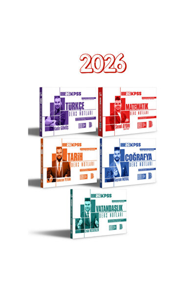 Benim Hocam Yayınları 2026 Benim Hocam KPSS Full Set Ders Notları blg