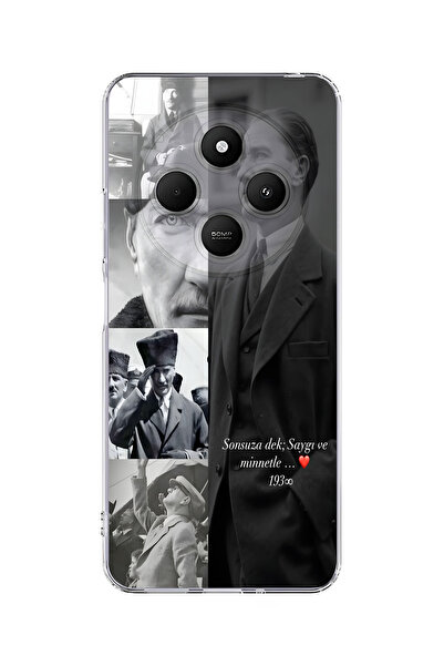 moonset Redmi 14C Uyumlu Baskılı Yumuşak Silikon Şeffaf Telefon Kılıfı