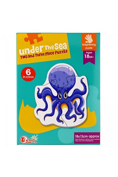 Avaleea Puzzle cu piese mari Animale marine 15 piese