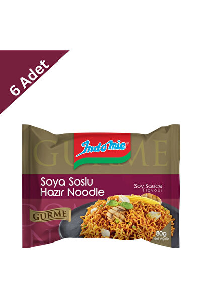 İndomie Gurme Soya Soslu Hazır Noodle 80 gr x 6 Adet
