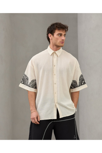 Yeblin Oversize Shirt White with Freedom Written