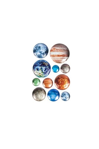 OEM Set of 3D Planet Decorative Stickers