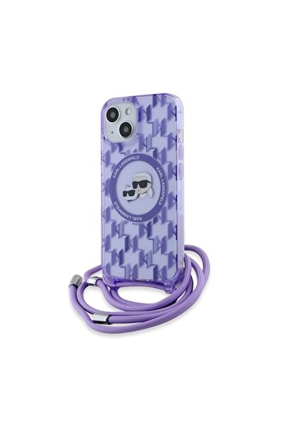 Evia Protective Case for iPhone 15, I58, Lexgard, Plum Violet Mono Karl&Choup...