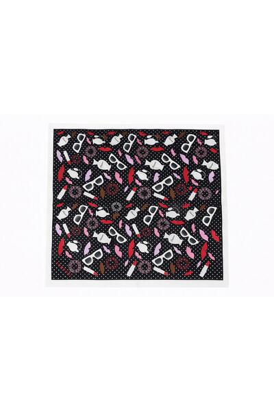 Luna Nueva 100% Silk Scarf 90X90 cm – Handcrafted Edges, Stylish Pattern, Sui...