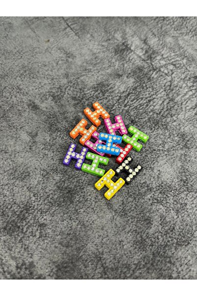 Mos Tespih 11 bucăți litera H, culori mixte, cu litere brodate cu piatră, bră...