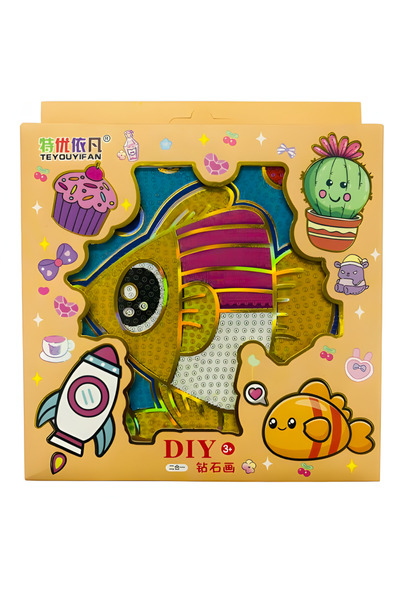 EleganTShoP 5D Yapışan Boncuk Goblen Mozaik Tablo Pano 15*15 cm Hamsi