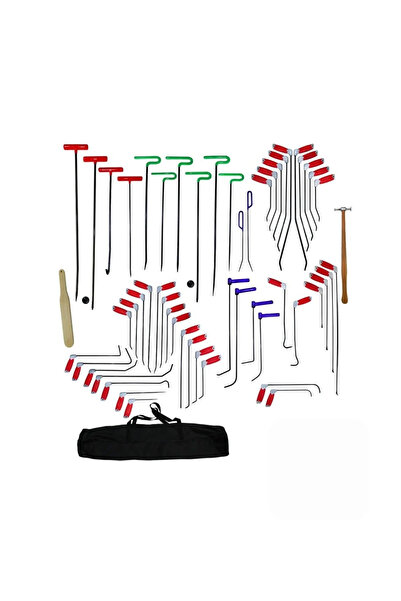 d p t doctor pdr tools 55 Parça Çelik Göçük Düzeltme Çubuk Seti