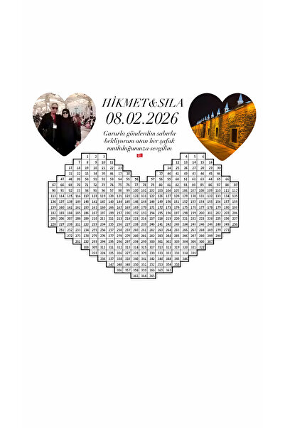 foto 365 Şafak Sayar kişiye özel karton çerçeveli photonefess