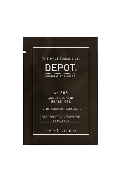 DEPOT Depot, 500 Beard & Mustache Specifics No. 505, Λάδι για γένια, Μυστηριώ...