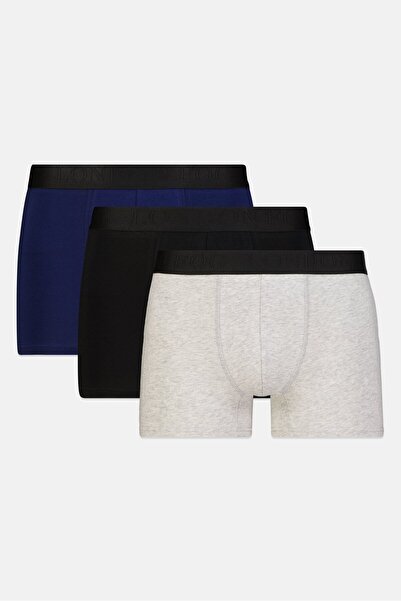 London Fog Men 3 Piece Brand Logo Boxer Briefs, Multicolor