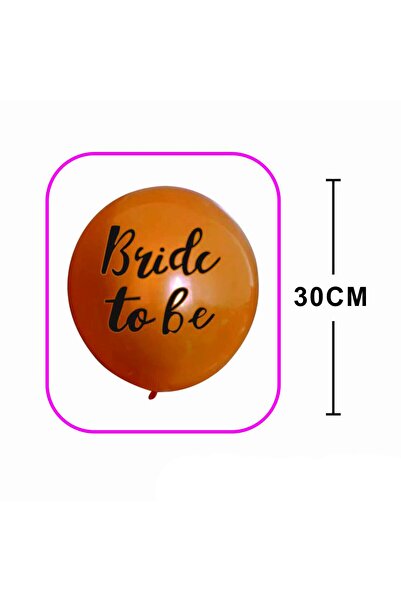 MP Mirific Party Set of 20 balloons, Bride to be orange, 30 cm