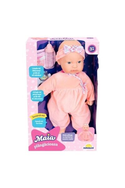 maia Plânsul Păpușii Interactive – Joc de Îngrijire pentru Copii