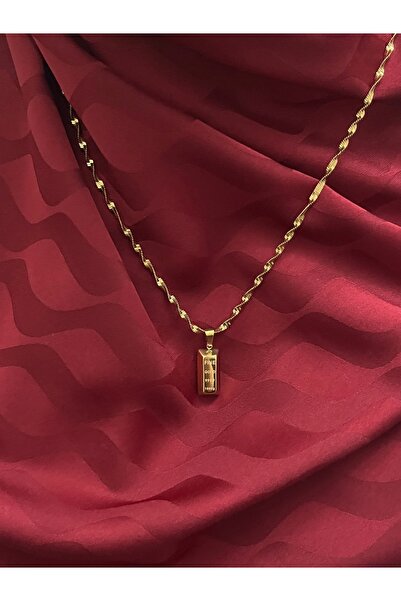 Çelik külçe kolye