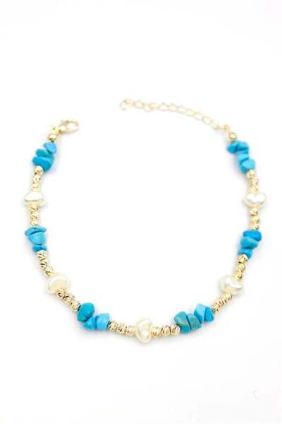 Mestore خلخال دوريكا ستون - تركواز