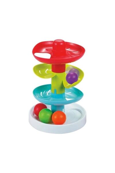 Minibo Turn interactiv cu mingi multicolore 21x21x28cm