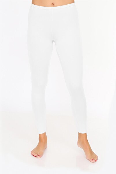 OBJE Women's White Long Tights