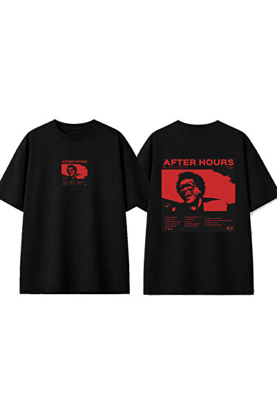 urbvn Μπλουζάκι After Hours Design με στάμπα, μαύρο, oversized