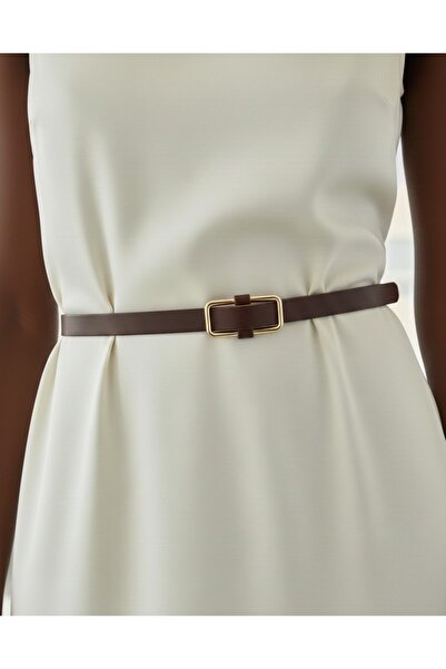 Versla Kadın Siyah Deliksiz Ayarlı Kemer (2 cm)