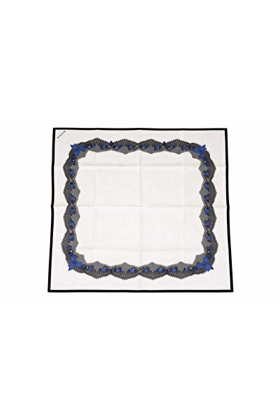 Luna Nueva 100% Silk Scarf 90X90 cm – Handcrafted Edges, Stylish Pattern, Sui...