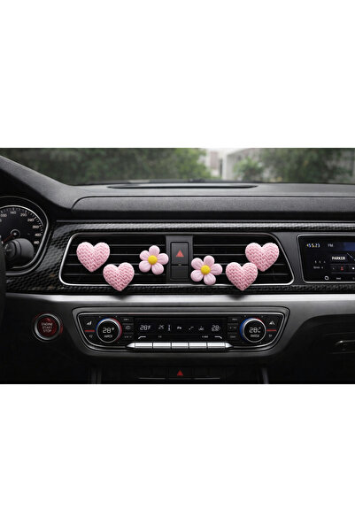 Çiçek Antalya زينة مكيف الهواء، مشبك زينة، إكسسوارات داخلية للسيارة، لون وردي...