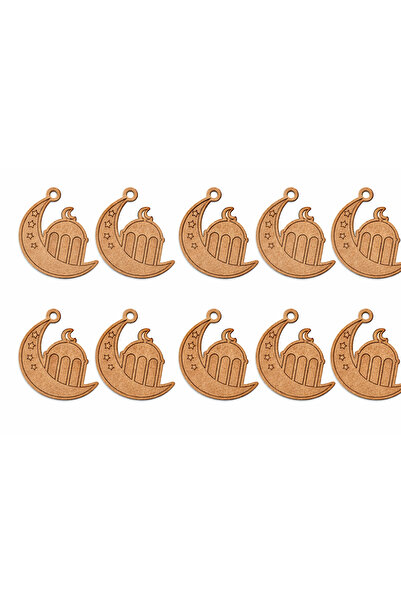 Tuvalia 10 Adet Ahşap Ramazan Figür Boyama Dizayn C Okul Diy Etkinlik Aktivit...