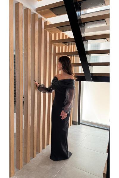 AYŞENUR DİNÇER Kırlangıç Abiye Siyah