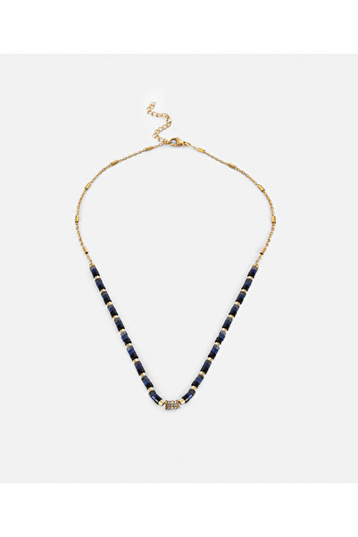 İpekyol Paslanmaz çelik karma taşlı kolye