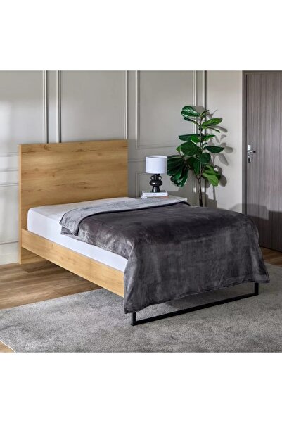 HOME AURAA Mellow – King Micro Flannel Blanket – 240×220 cm – Silver