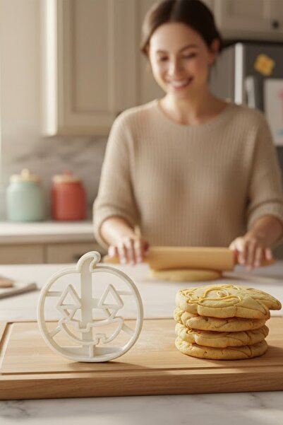 Melodyone Halloween Pumpkin Cookie Mold – Halloween Pumpkin Figure with Smili...