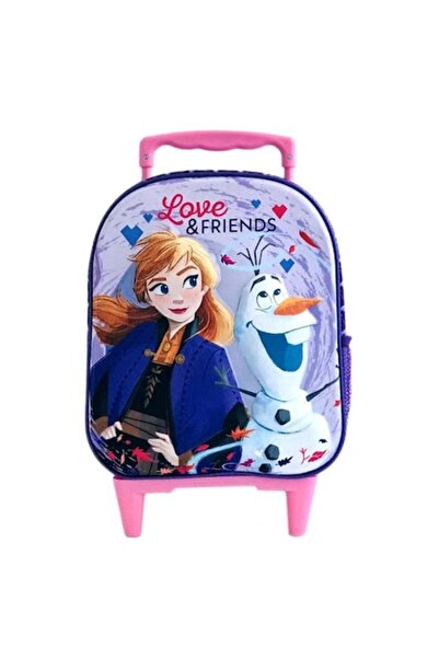 Frozen Rucsac 3D cu cărucior pentru grădiniță