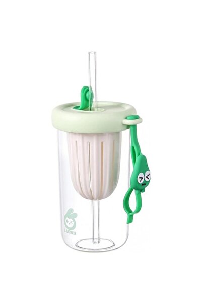 Avaleea Cană 2 în 1 cu capac din silicon și pai