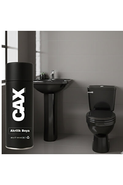 caxcolors CAX Sprey Boya - Parlak Beyaz Lavabo Fayans Ve Klozet Boyası - 400m...
