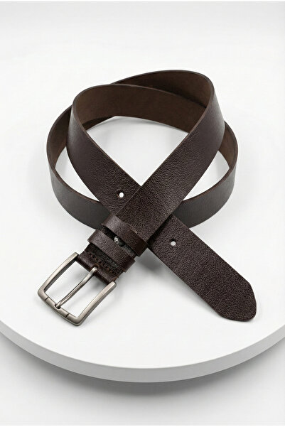 ablukaonline Чоловічий класичний ремінь 4 см, кавовий