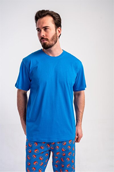 OBJE Men's Blue Oversize Top