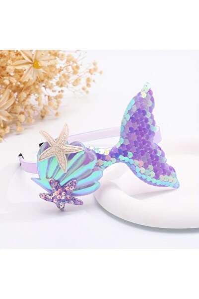 Accessories Хей Мор Лила Русалка с бродерия с мъниста Сладко момиче Детска па...