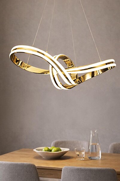 Ünal Aydınlatma İmza 65 cm Gold LED Sarkıt Avize