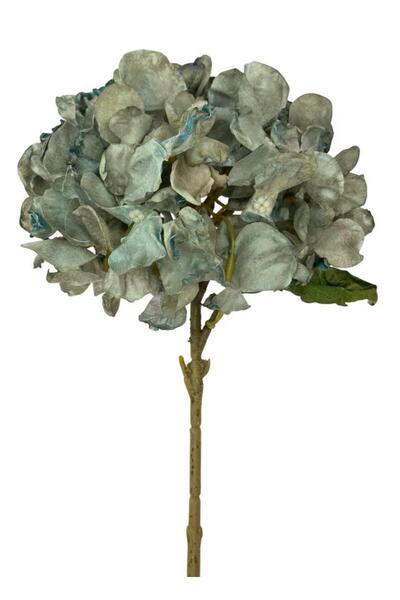 Nettenevime Artificial Flower Hydrangea Gray Green Burnt Hydrangea Single Bra...