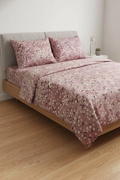 Gasel Home Cotton Ranforce Fabric Double Duvet Cover Set (with Elasticated Sh...