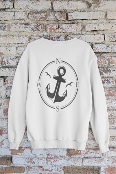 MG سويت شيرت قطني مطبوع عليه شعار CAPA بأكمام طويلة وثلاثة خيوط للجنسين