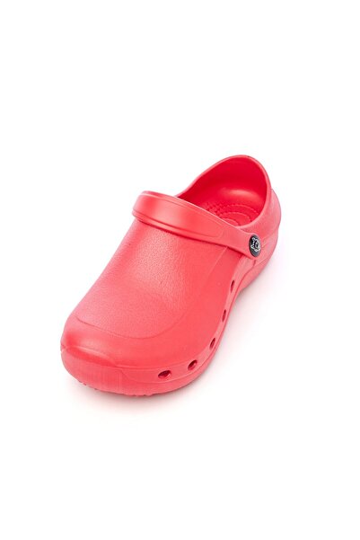 Tellus Women's Red Rubber Clogs F9002