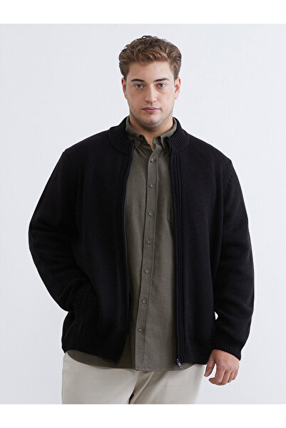 LC Waikiki Peak New Season Standard Fit Stand Collar Men's Knitwear Cardigan